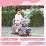Ride On Car Foot To Floor Sliding Car W/ Air Horn | Pink