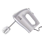 250w Silver Hand Mixer Electric Whisk With 5 Speeds