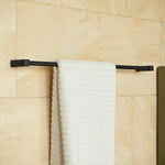 Towel Rail, Black Matt, Wall-mounted, 60 Cm. Collection Metric