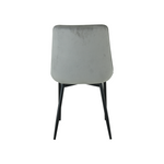 Stylish New York Dining Table Set With 4 Amelia Velvet Chairs | Grey