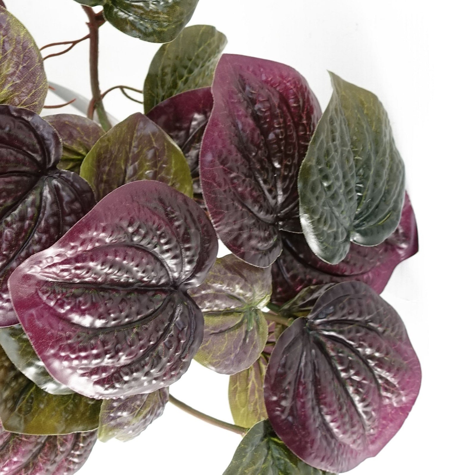 Artificial 35cm Trailing Purple Potted Pothos Plant