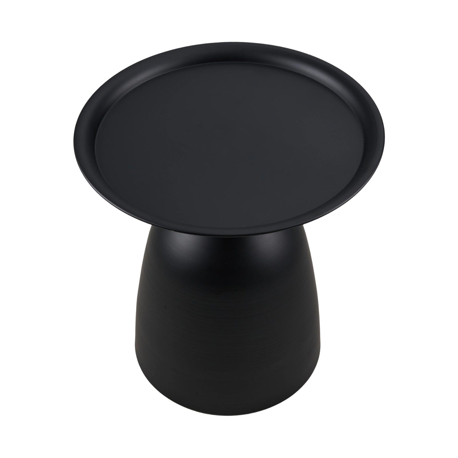 Modern Minimalist Cold-rolled Steel Side Table | Black