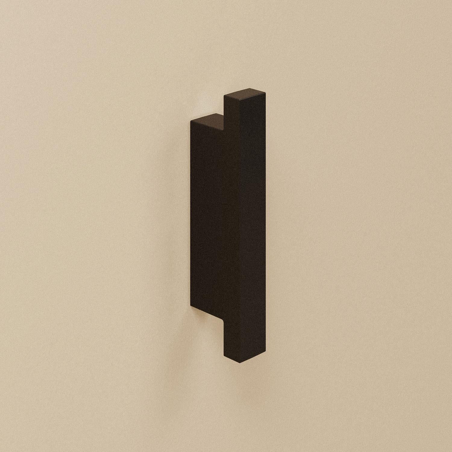 Towel Hook, Robe Hook, Coat Hook, The Grid Collection | Matte Black
