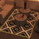 Rug W/ Led Light And Carry Bag 182x274cm Black/white