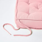 Cotton Dining Chair Booster Cushion | 40cm x 40cm | Pink