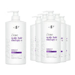 DOVE Scalp + Hair Therapy Density & Growth Shampoo 700ml 6 Pack, Zinc Care