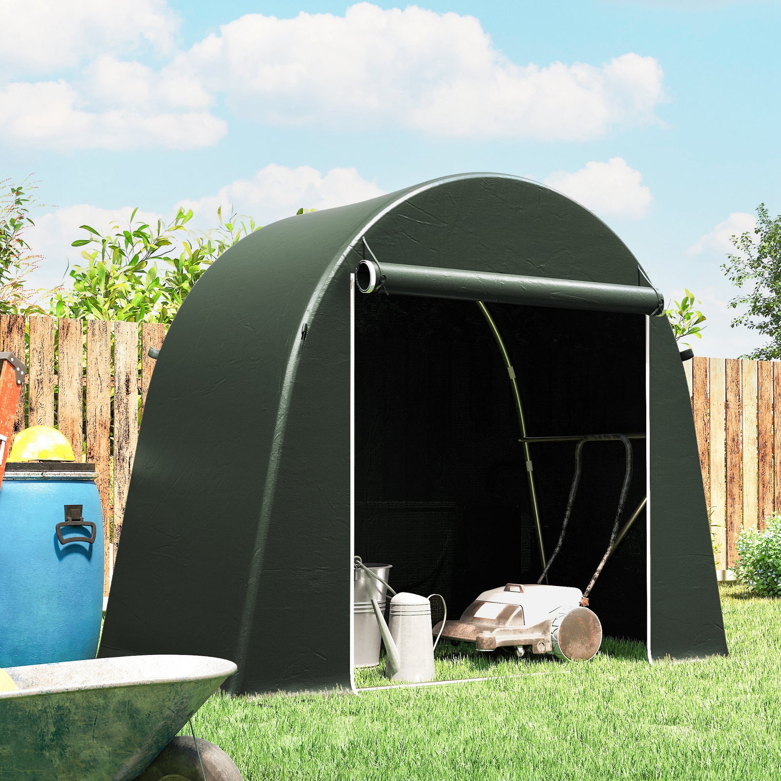 8 X 4 Ft Garden Storage Shed Tent Bike Tent | Green