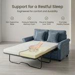 Ramy Corduroy Sofa Bed 2 Seater | Blue