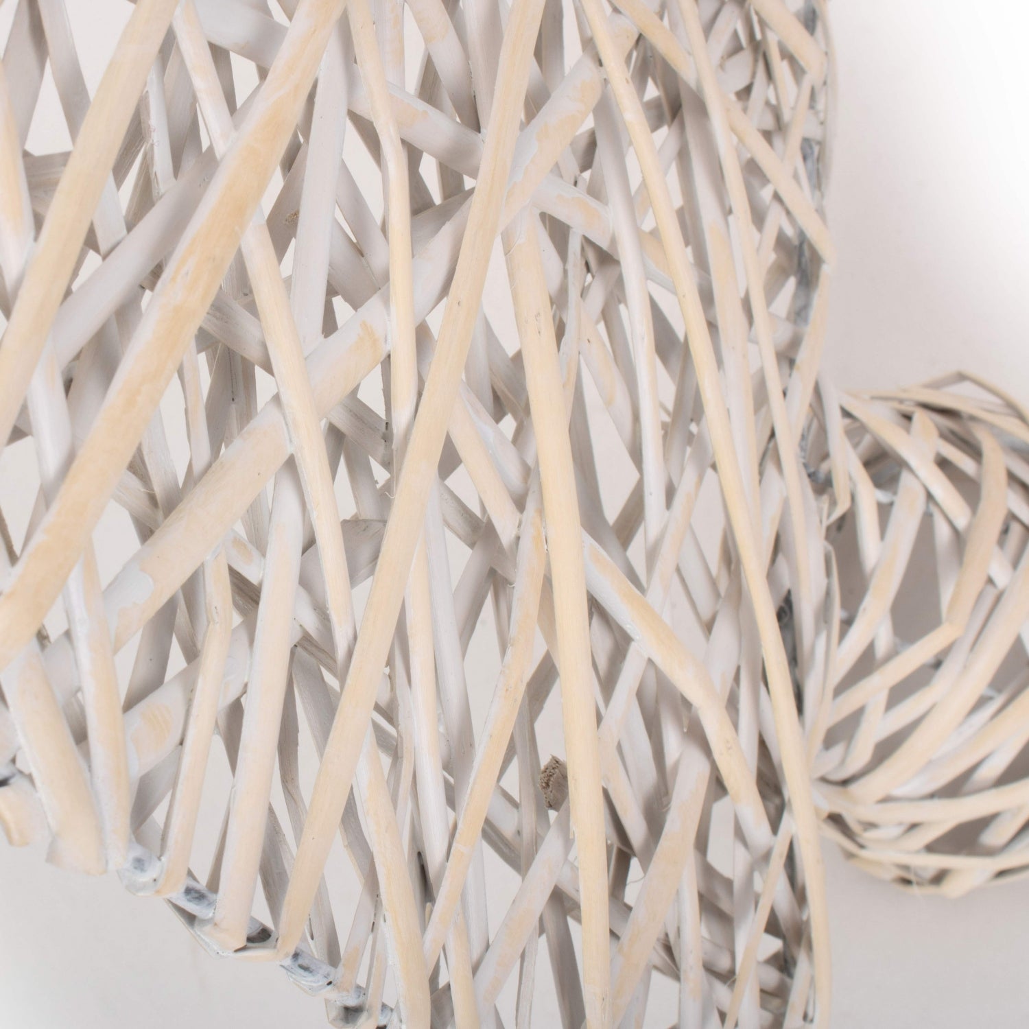 Wicker White Wash Table Top Xmas Tree