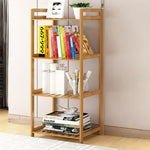 3/4/5-tier Tiered Bamboo Wood Book Storage Shelf | Medium | Brown