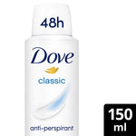 Classic Anti-perspirant With 48h Sweat Protection Deo For Women 150ml, 6pk