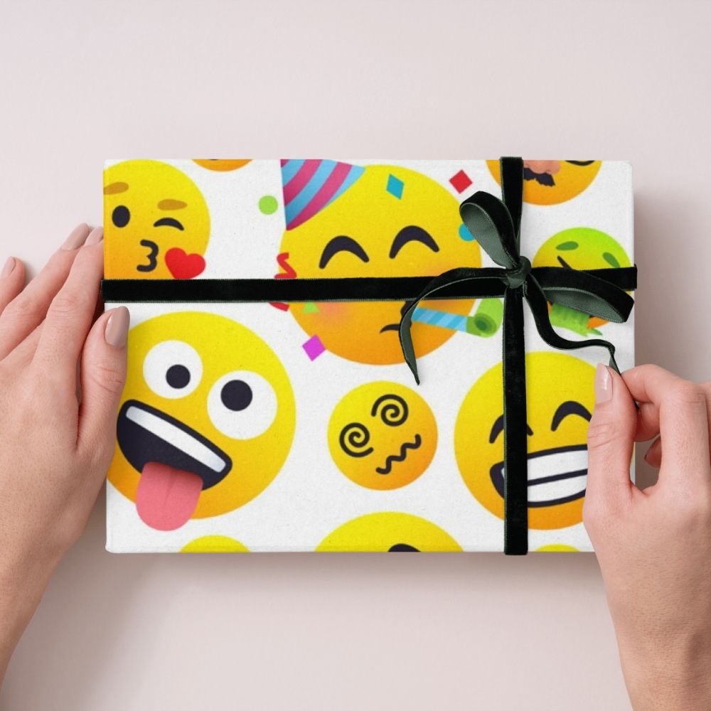 Emoji 4m Roll Birthday Wrapping Paper