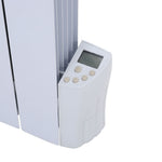 900w 5-fin Oil-filled Radiator Space Heater With Led Display, 3 Heat Settings, Compact Portable Electric Heater, 450mm Width