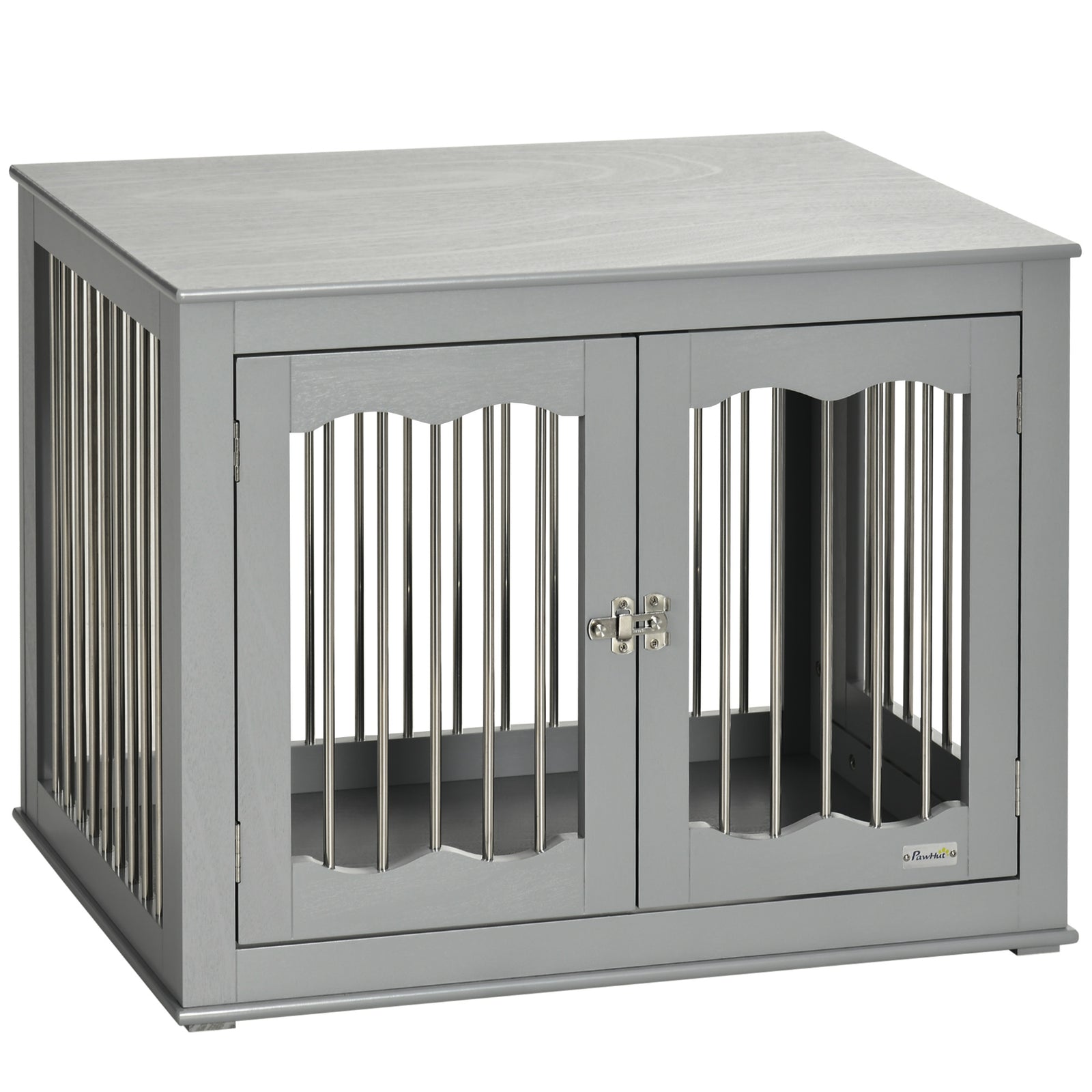 Dog Crate Furniture W/ Three Doors, Locks, Latches