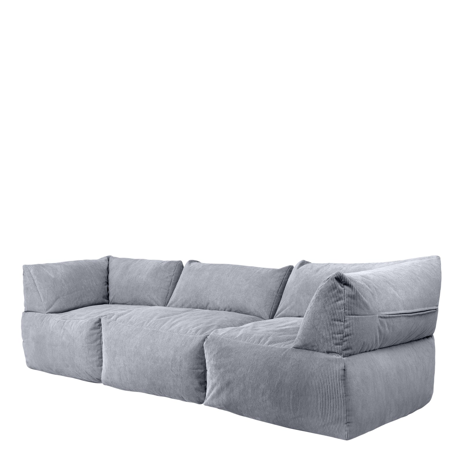 Tetra Cord 3pc Sofa Set | Charcoal