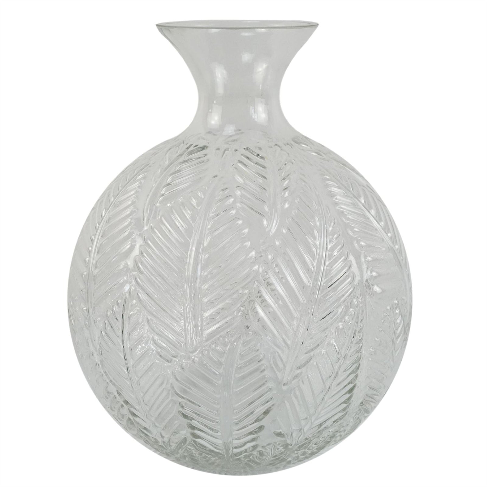 65cm Artificial Red Carnations Glass Ball Vase