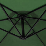 Cantilever Parasol & Square Base | Green