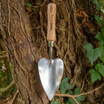 Heart-shaped Stainless Steel Hand Trowel With Fsc Ash Handle | 33cm
