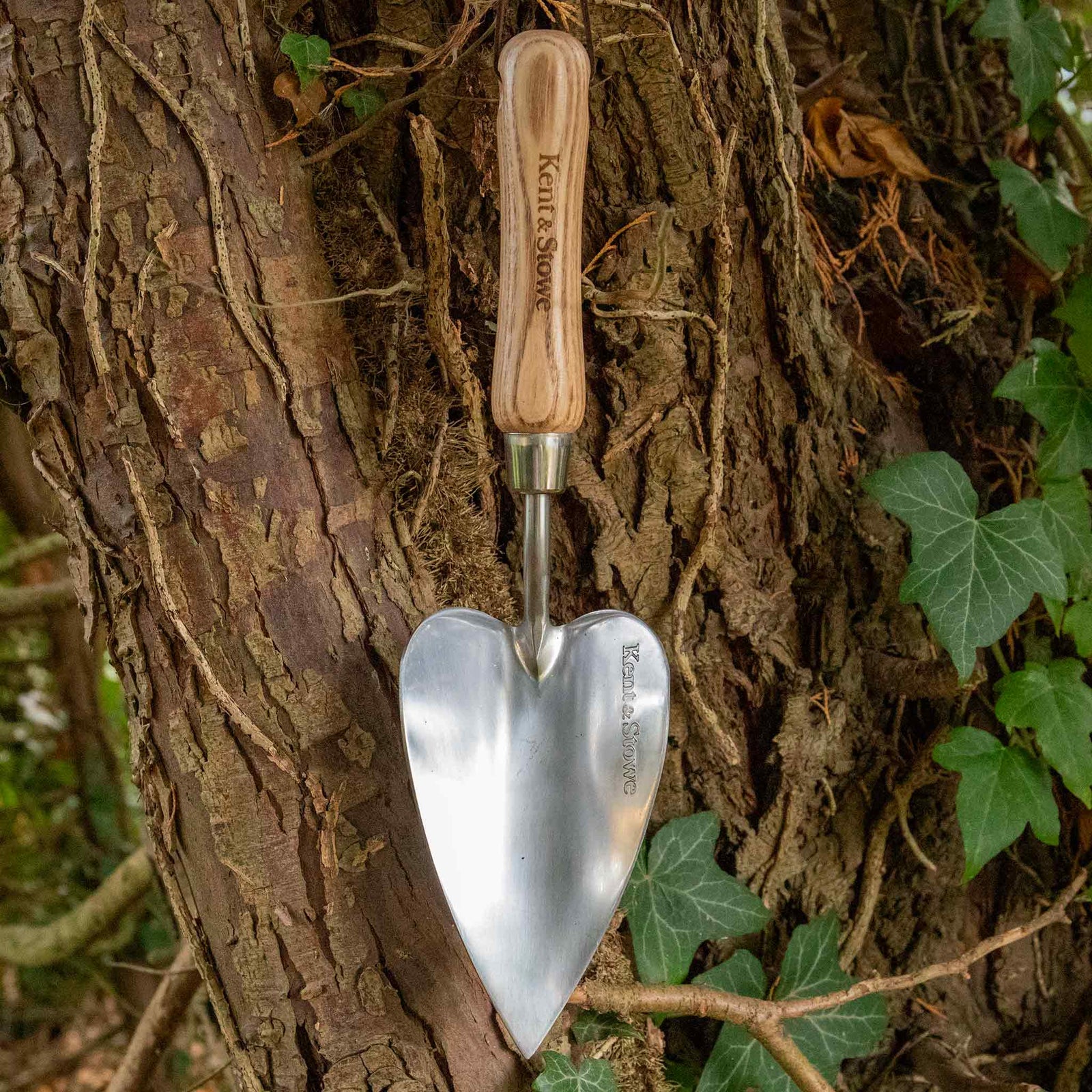 Heart-shaped Stainless Steel Hand Trowel With Fsc Ash Handle | 33cm