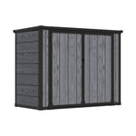 Garden Tool Bicycle Storage Shed Wood Grain Design