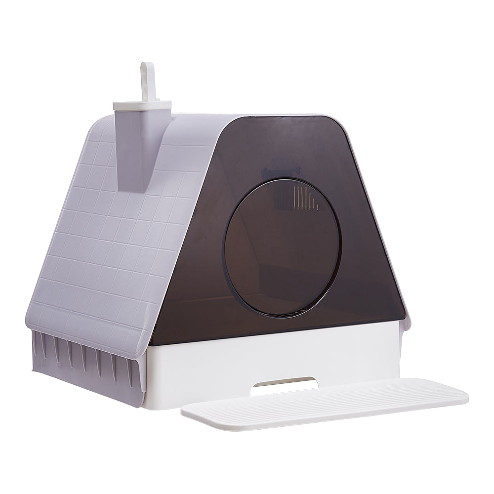 Fully Enclosed Cat Litter Box With Activated Carbon Filter Splash-proof