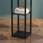 Floor Lamp Reading Lamp With 3 Tier Storage Shelf Fabric