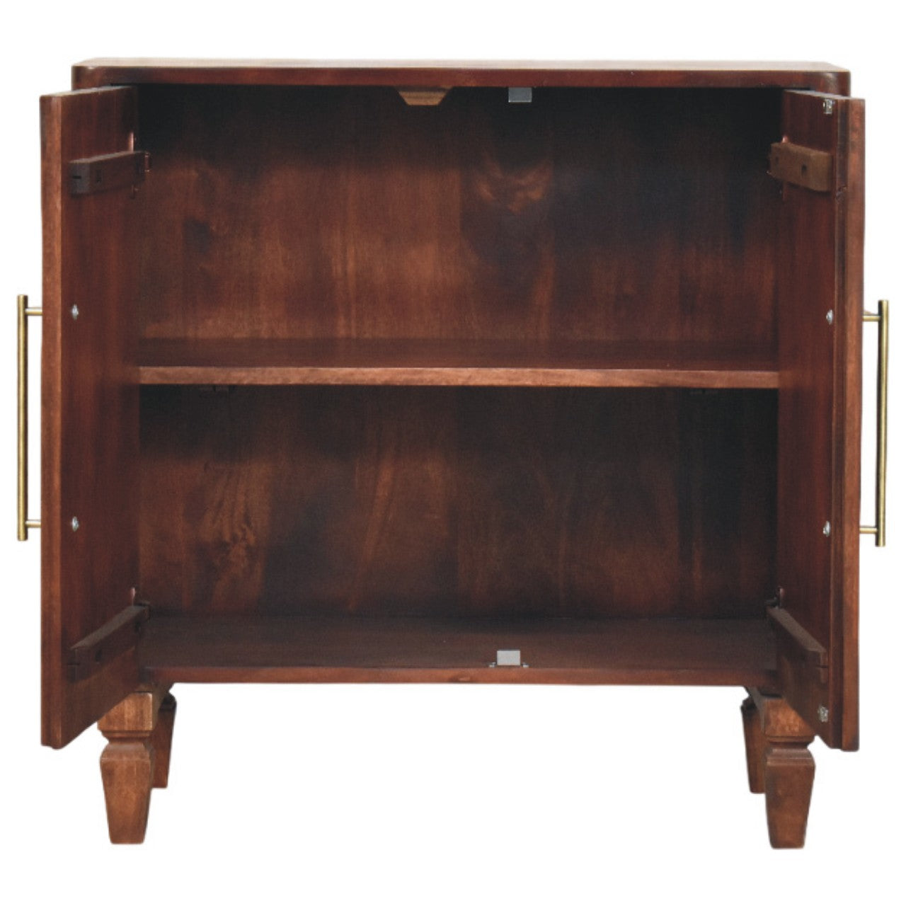 Cavallo Cabinet, 2 door with 2 Inside Shelves, Brown