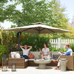 3.7x2.7m Cantilever Parasol, Hanging Offset Umbrella