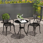 3 Pcs Garden Bistro Set Outdoor Garden Furniture Set