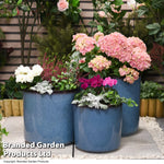 Garden_Gear Large Glazed Effect Cylinder Planter Garden Patio Outdoor Plastic (x1)