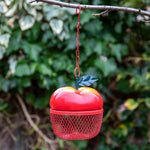 Apple-shaped Peanut Feeder Red Hanging Feeder For Garden And Terrace | Red