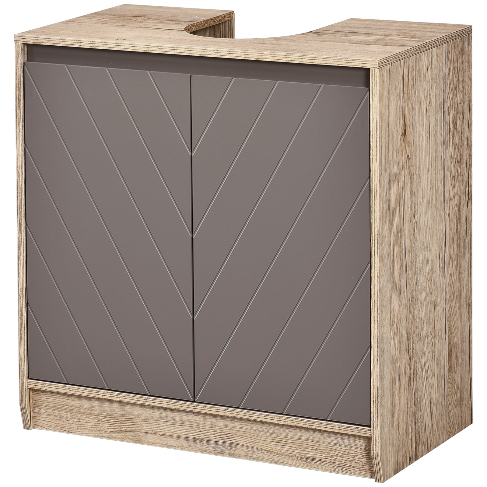 60x60cm Under-sink Storage Cabinet W/ Adjustable Shelf