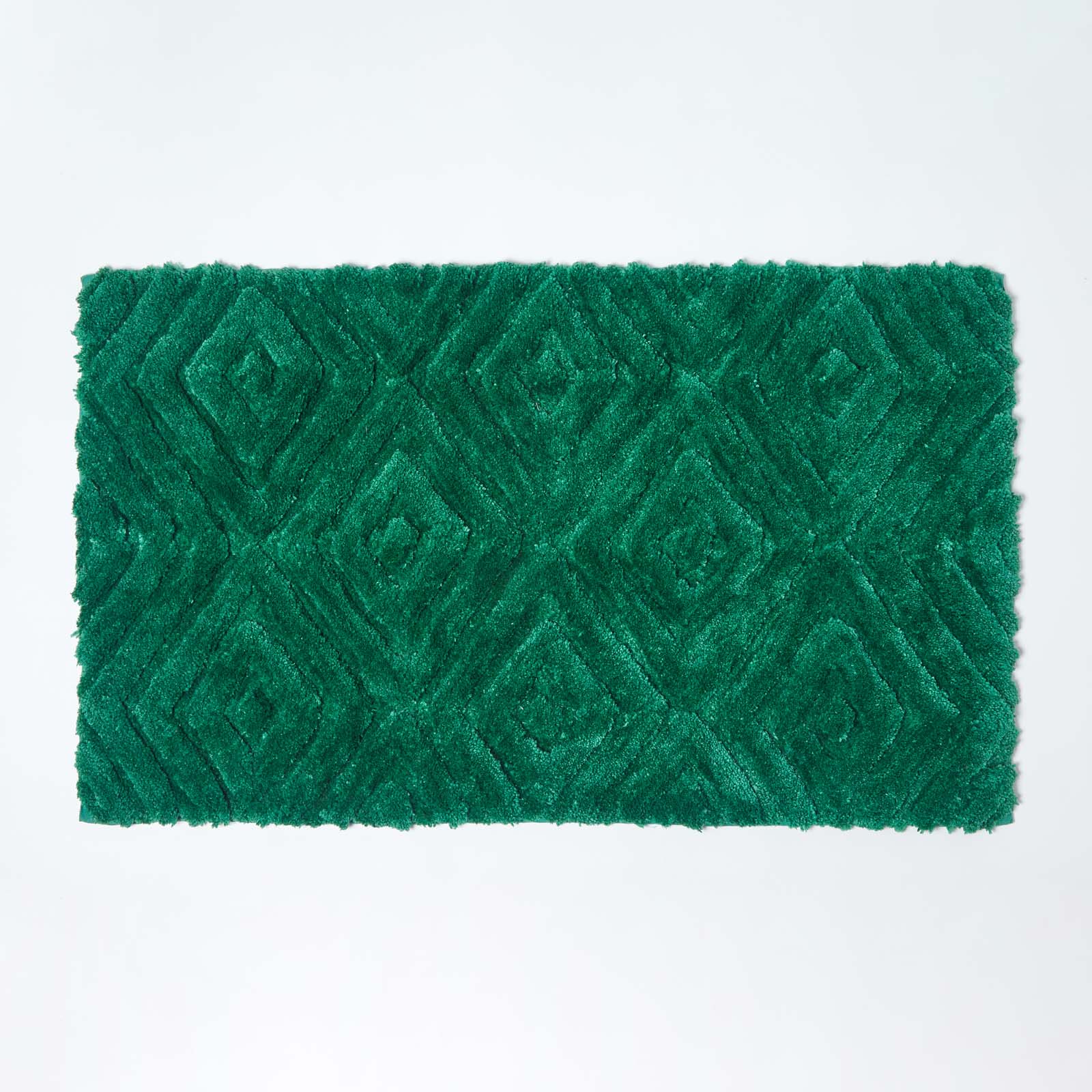 Ikat Pattern Bath Mat | 50 x 80cm | Green