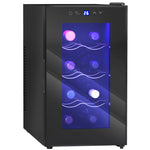 Freestanding Wine Cooler Fridge With 8 Bottle, 21 Litre