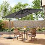 Outdoor Garden 2.5m Cantilever Parasol | One Size | Dark Grey