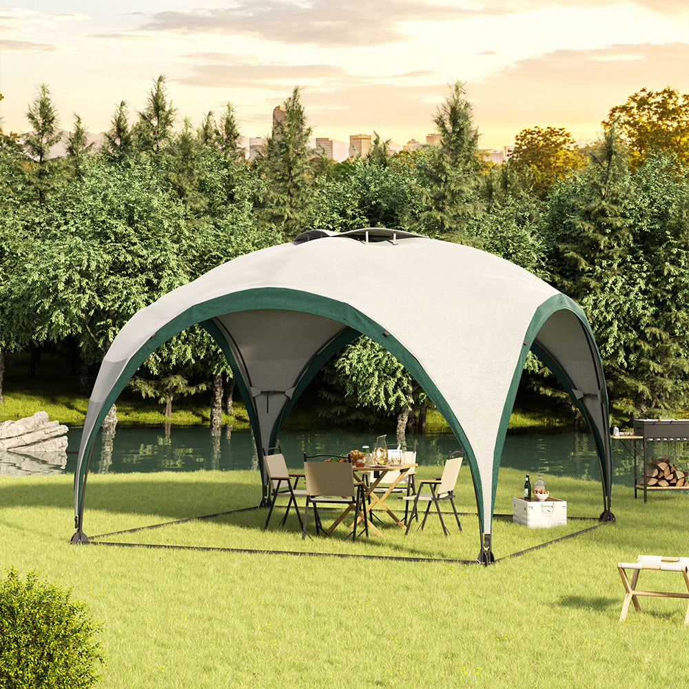3*3m Pop-Up Canopy Tent, Portable Waterproof UV-Resistant Outdoor Gazebo Shelter with Carry Bag, Stakes & Ropes for Camping
