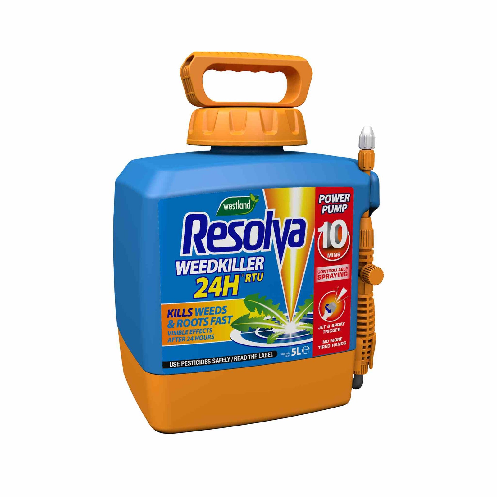 24h Ready To Use Power Pump Weeds & Roots Killer Refill, 5 Litre