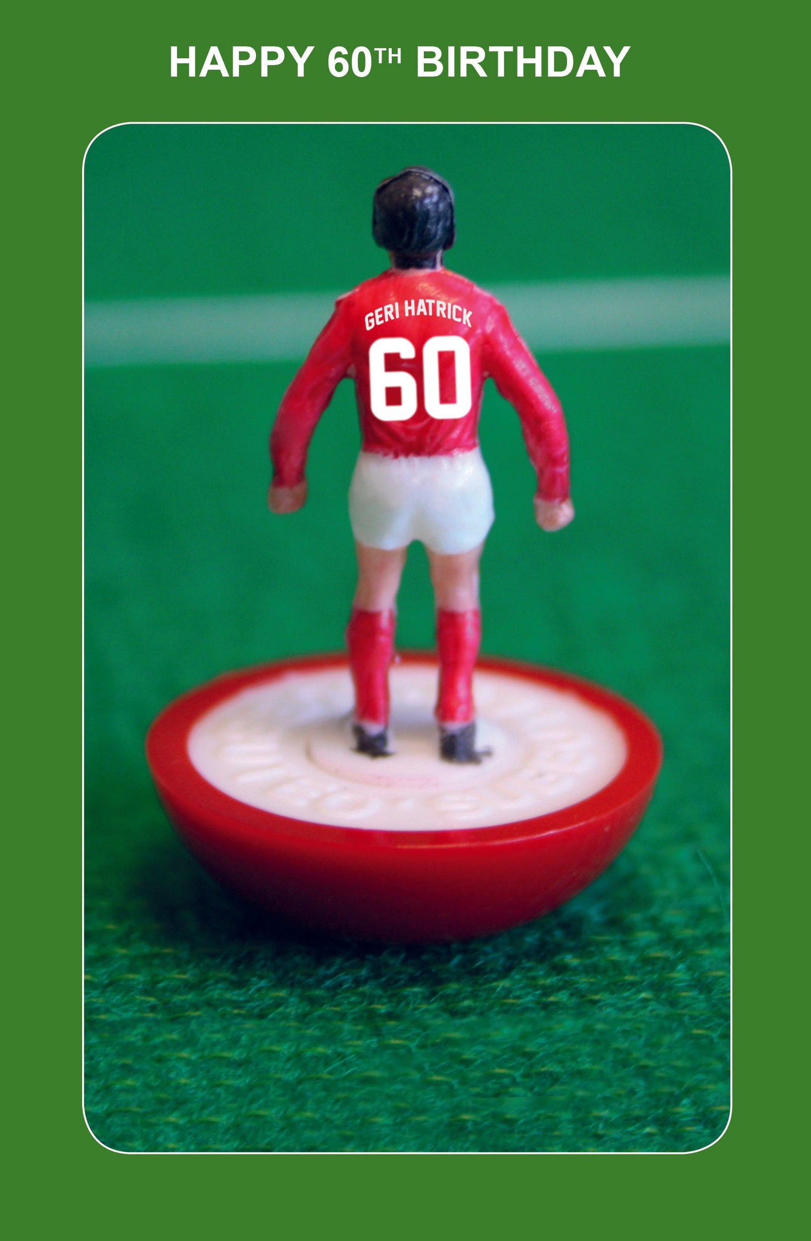 Subbuteo Age 60 Birthday Card Official Product