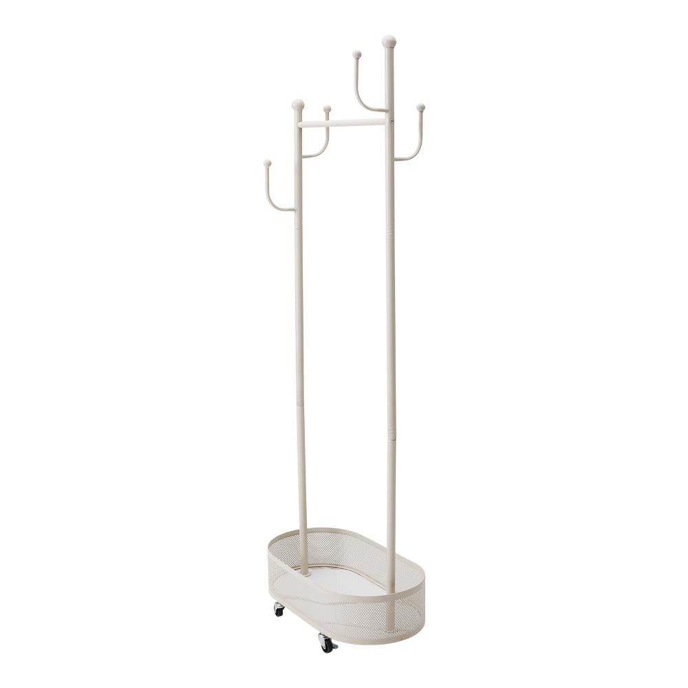 Small Clothes Rack With Wheels Portable Rolling Garment Organizer