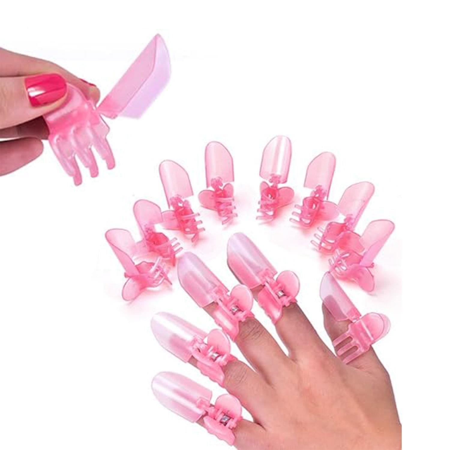 Envie Nail Polish Protection Clipper Guard Pink Plastic Tips 10 Pack Manicure