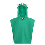 Childrens/kids Stompy The Dinosaur Hooded Towel | 4-6 Years | Green