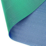 Reversible Pvc Shower Mat In Dual-colour | 100cm x 40cm | Blue & Green