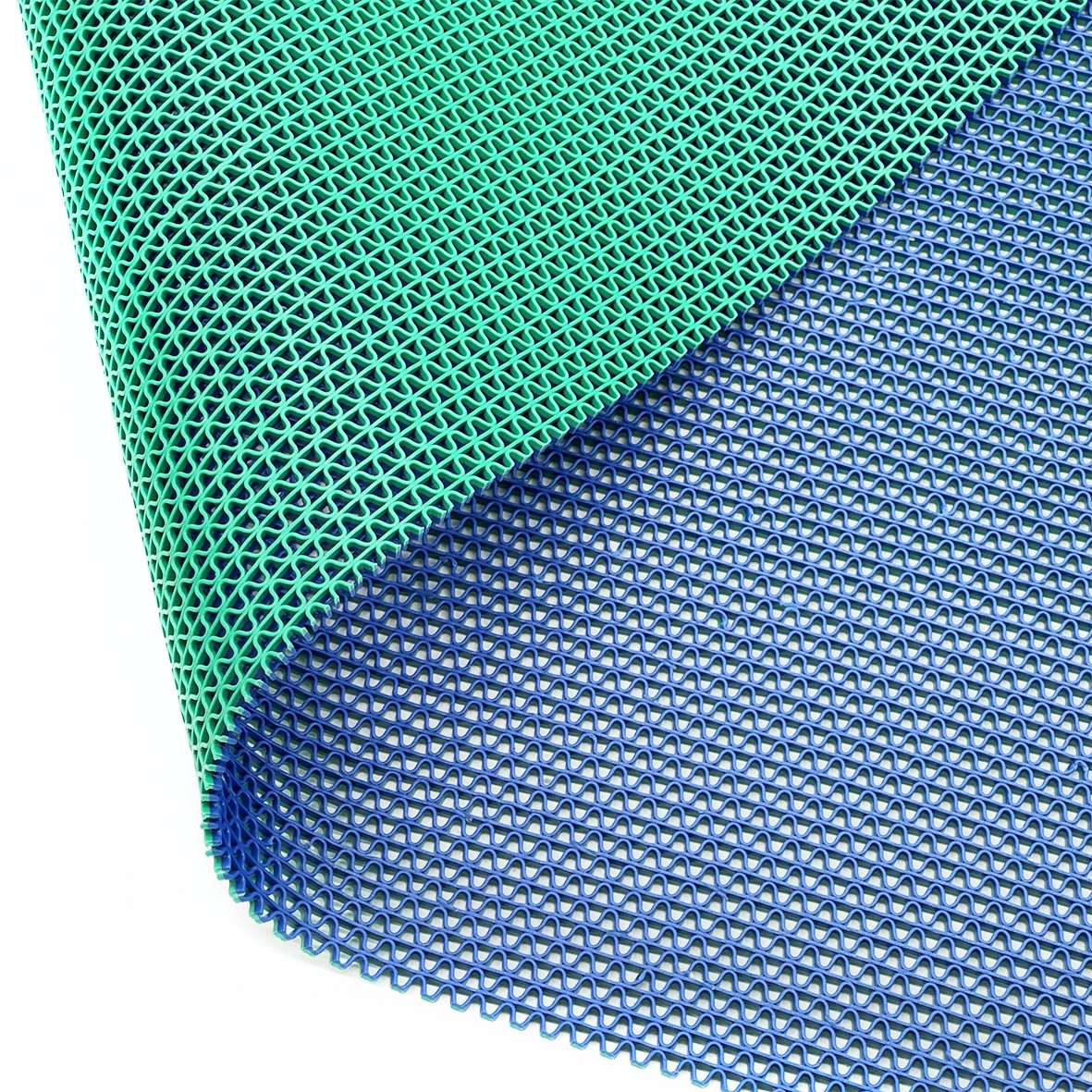 Reversible Shower Mat In Dual-colour- Quadrant Shower | 60cm x 60cm | Blue & Green
