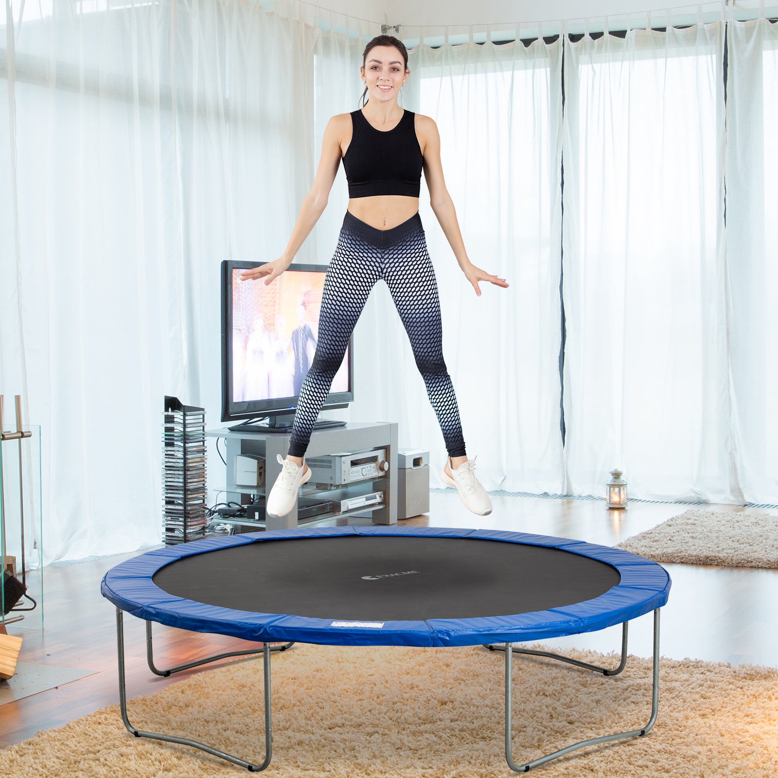 13ft Trampoline Surround Pad - Sky Blue | Blue