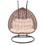 Henley Double Swing Egg Pod Chair | Cream