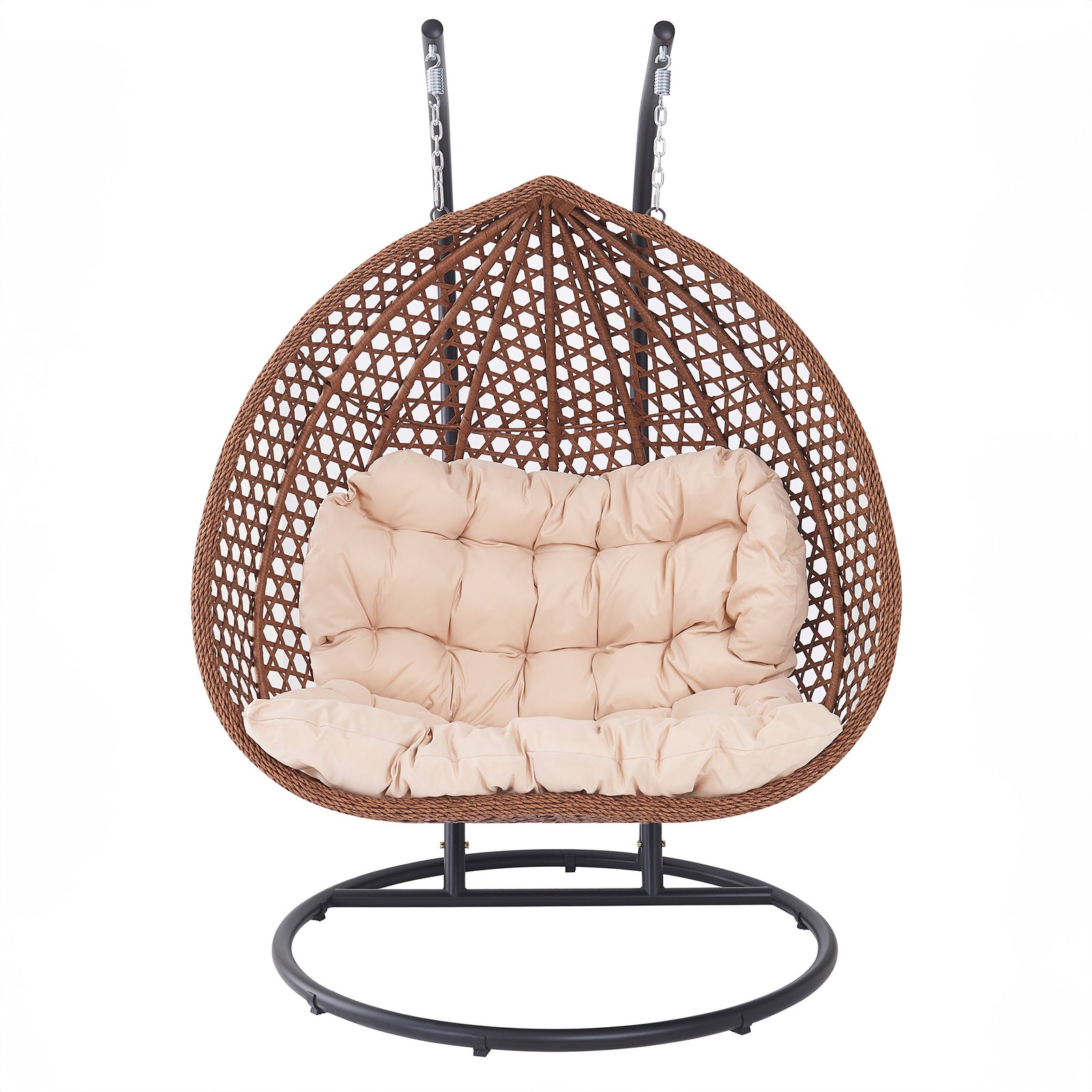 Henley Double Swing Egg Pod Chair | Cream