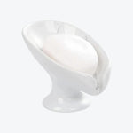 Leaf Shape Soap Dish Recycled Ceramic Eco-clay | Grey Marble & White