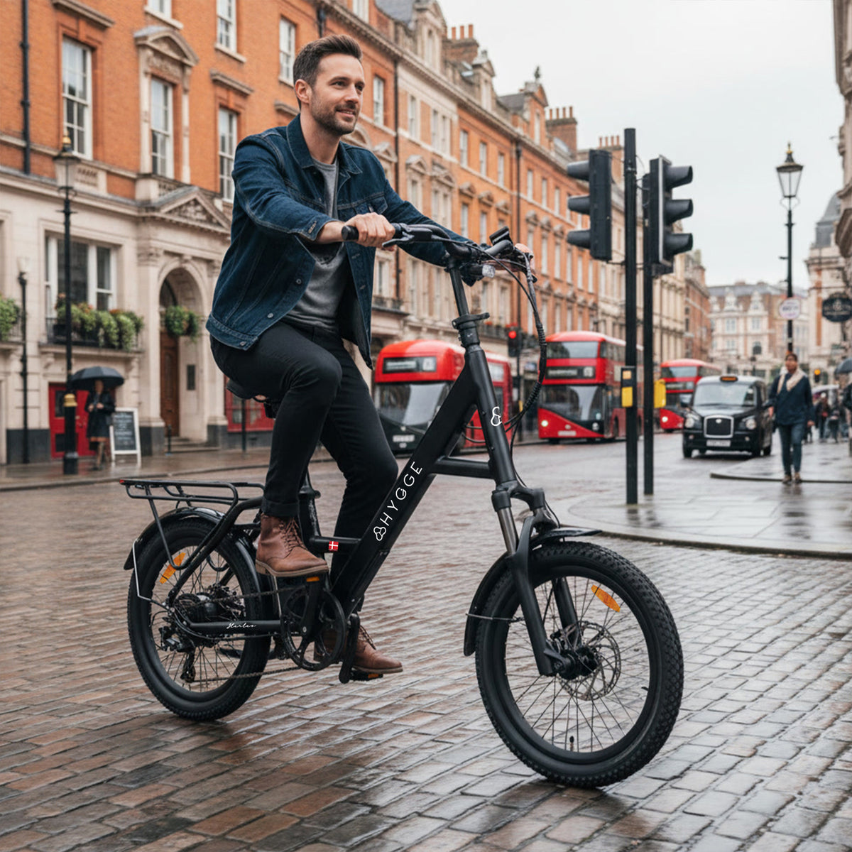 Herlev Auto 2026 City E-bike, Automatic 3-speed, Belt Drive | One Size | Charcoal Black