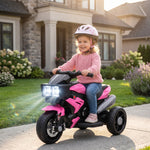 Kids Electric Motorcycle Ride-on Toy W/ High-traction Wheels | Pink