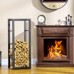 Metal Firewood Rack Elevated Design 100H x 40Wcm